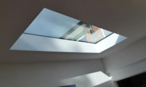 Picture of skylight taken from inside